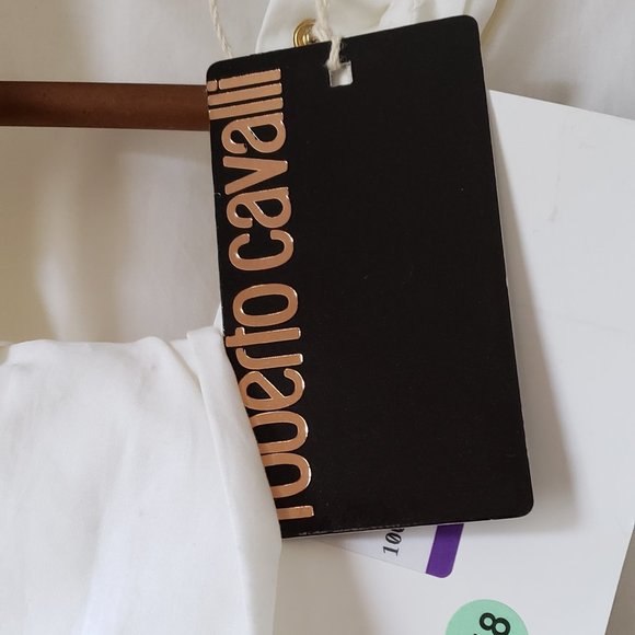 New - "Just Cavalli" White Button-down Shirt - Picture 5 of 7